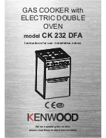 Предварительный просмотр 1 страницы Kenwood CK 232 DFA Instructions For Use - Installation Advice