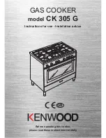 Preview for 1 page of Kenwood CK 305 G Instructions For Use - Installation Advice