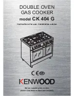 Kenwood CK 404 G Instructions For Use Manual preview