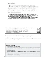 Preview for 4 page of Kenwood CK 640/1 Instructions For Use - Installation Advice