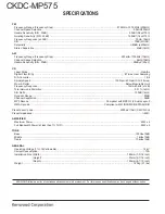 Preview for 34 page of Kenwood CKDC-MP575 Servise Manual