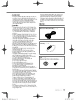 Предварительный просмотр 15 страницы Kenwood CMOS-130 Instruction Manual