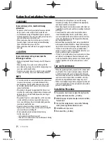 Preview for 2 page of Kenwood CMOS-230 Instruction Manual