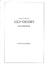 Kenwood CO-1303D Instruction Manual preview