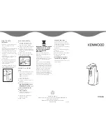 Preview for 2 page of Kenwood CO606 Instructions