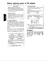 Предварительный просмотр 2 страницы Kenwood CP-J7 Instruction Manual