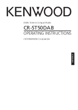 Preview for 1 page of Kenwood CR-ST50DAB Operating Instructions Manual