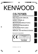 Предварительный просмотр 1 страницы Kenwood CS-7070ES Instruction Manual