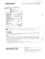 Предварительный просмотр 16 страницы Kenwood CT-201 Instruction Manual