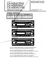 Preview for 1 page of Kenwood CX-4005WCVH2 Service Manual