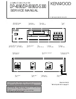 Kenwood D-S300 Service Manual preview