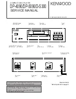 Preview for 1 page of Kenwood D-S300 Service Manual