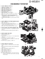 Preview for 3 page of Kenwood D-W320V Service Manual