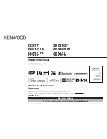 Предварительный просмотр 1 страницы Kenwood DDX2071 Instruction Manual