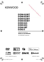 Preview for 1 page of Kenwood DDX3023 Instruction Manual