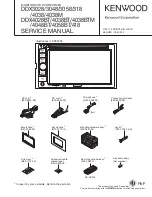 Preview for 1 page of Kenwood DDX3028 Service Manual