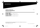 Kenwood DDX4019BT Instruction Manual preview