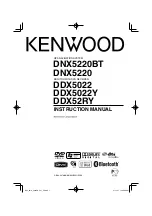 Preview for 1 page of Kenwood DDX5022 Instruction Manual