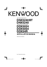 Kenwood DDX5024 Installation Manual preview