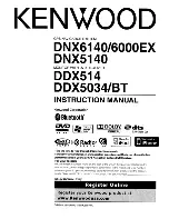 Preview for 1 page of Kenwood DDX5034 Instruction Manual