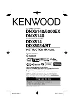 Kenwood DDX5034BT Instruction Manual preview