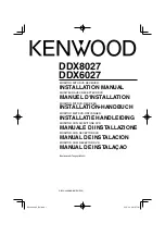 Kenwood DDX6027 Installation Manual предпросмотр