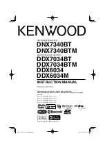 Kenwood DDX6034 Instruction Manual preview