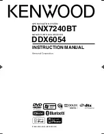 Preview for 1 page of Kenwood DDX6054 Instruction Manual