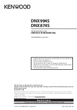 Kenwood DDX6705S Instruction Manual preview