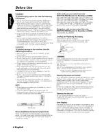 Предварительный просмотр 4 страницы Kenwood DDX7015 - Excelon - DVD Player Instruction Manual