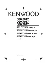 Kenwood DDX7017 DDX7047 Installation Manual preview