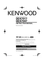 Kenwood DDX7017 DDX7047 Instruction Manual preview