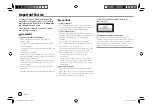 Предварительный просмотр 2 страницы Kenwood DDX7019BT Instruction Manual