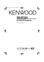 Preview for 1 page of Kenwood DDX7025 Instruction Manual