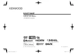 Kenwood DDX771WBT Instruction Manual preview