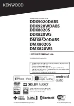 Kenwood DDX8020S Instruction Manual preview