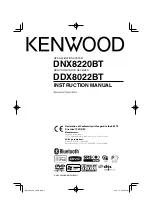 Предварительный просмотр 1 страницы Kenwood DDX8022BT Instruction Manual