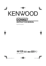 Kenwood DDX8027 Instruction Manual preview