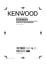 Kenwood DDX8029 Instruction Manual preview