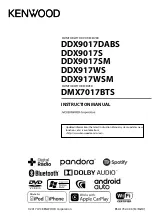 Preview for 1 page of Kenwood DDX9017BTS Instruction Manual