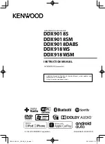 Kenwood DDX9018DABS Instruction Manual preview