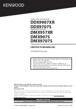 Предварительный просмотр 1 страницы Kenwood DDX9707S Instruction Manual