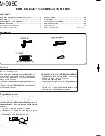 Preview for 2 page of Kenwood DM-3090 Service Manual