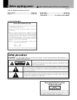 Preview for 2 page of Kenwood DM-SG7 Instruction Manual