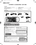 Preview for 2 page of Kenwood DM-VH7 Service Manual