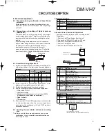 Preview for 9 page of Kenwood DM-VH7 Service Manual