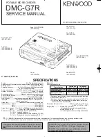 Preview for 1 page of Kenwood DMC-G7R Service Manual