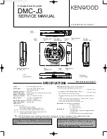 Kenwood DMC-J3 Service Manual preview