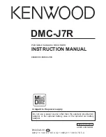 Preview for 1 page of Kenwood DMC-J7R Instruction Manual