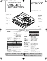 Preview for 1 page of Kenwood DMC-J7R Service Manual